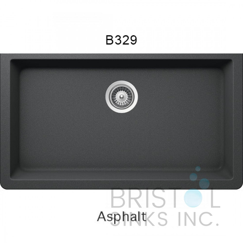 Évier en granite simple encastré Bristol B317-B319-B329-B336-B342