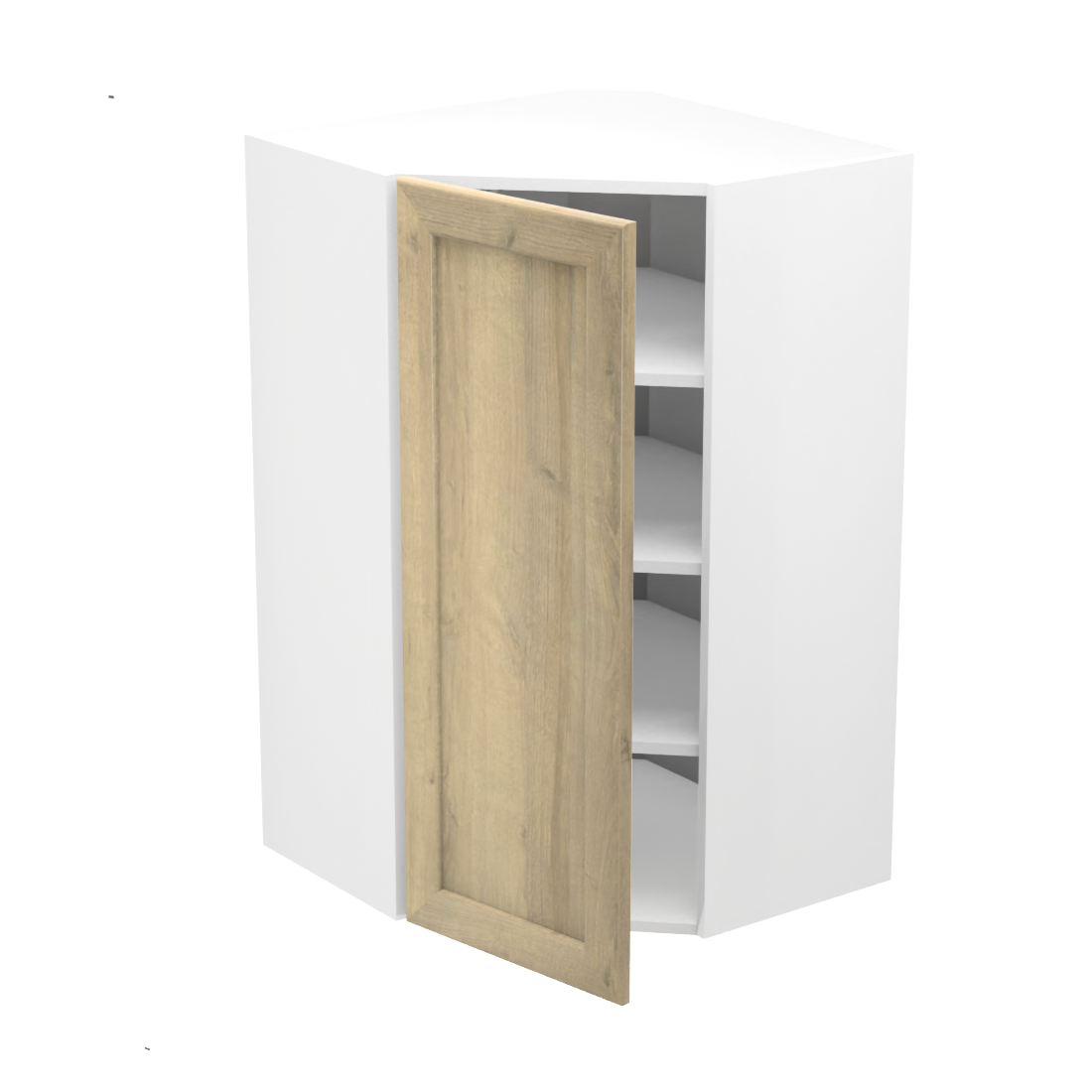 Armoire de cuisine du haut coin diagonal (24''L x 39''H)