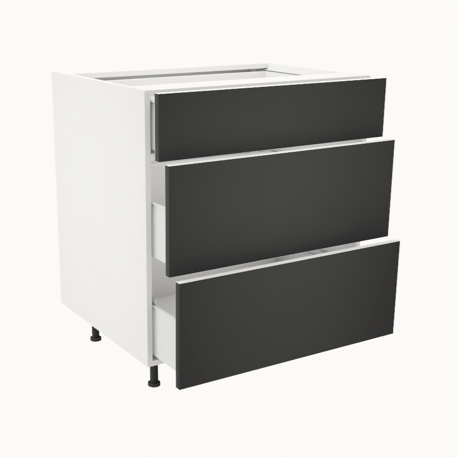 Kitchen 3 drawer base cabinet 30''