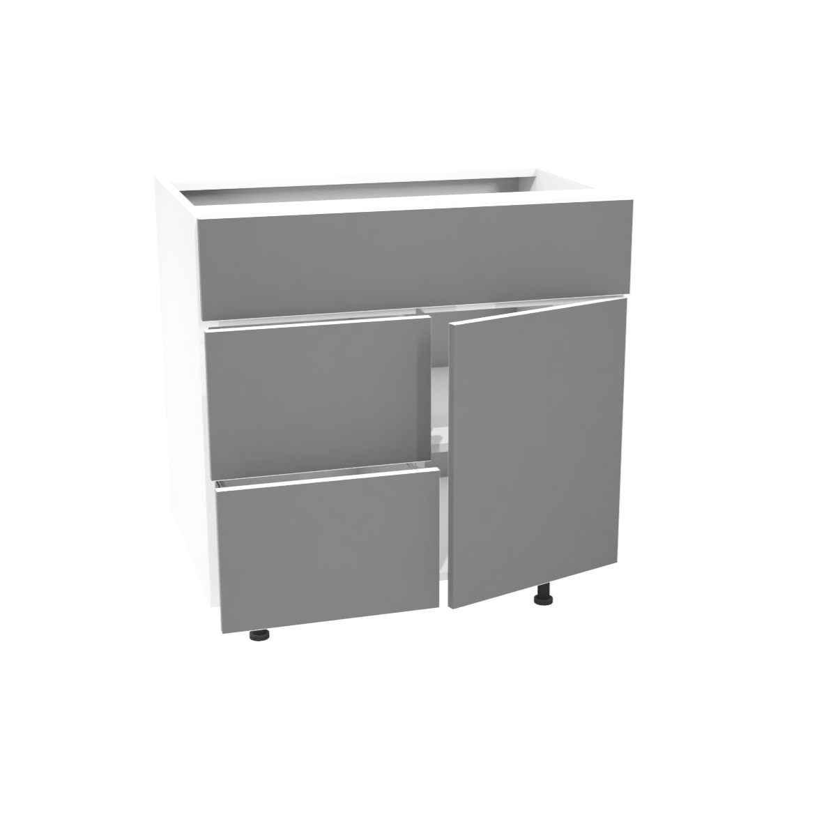 Vanité de salle de bain (30”) 1 porte et 2 tiroirs