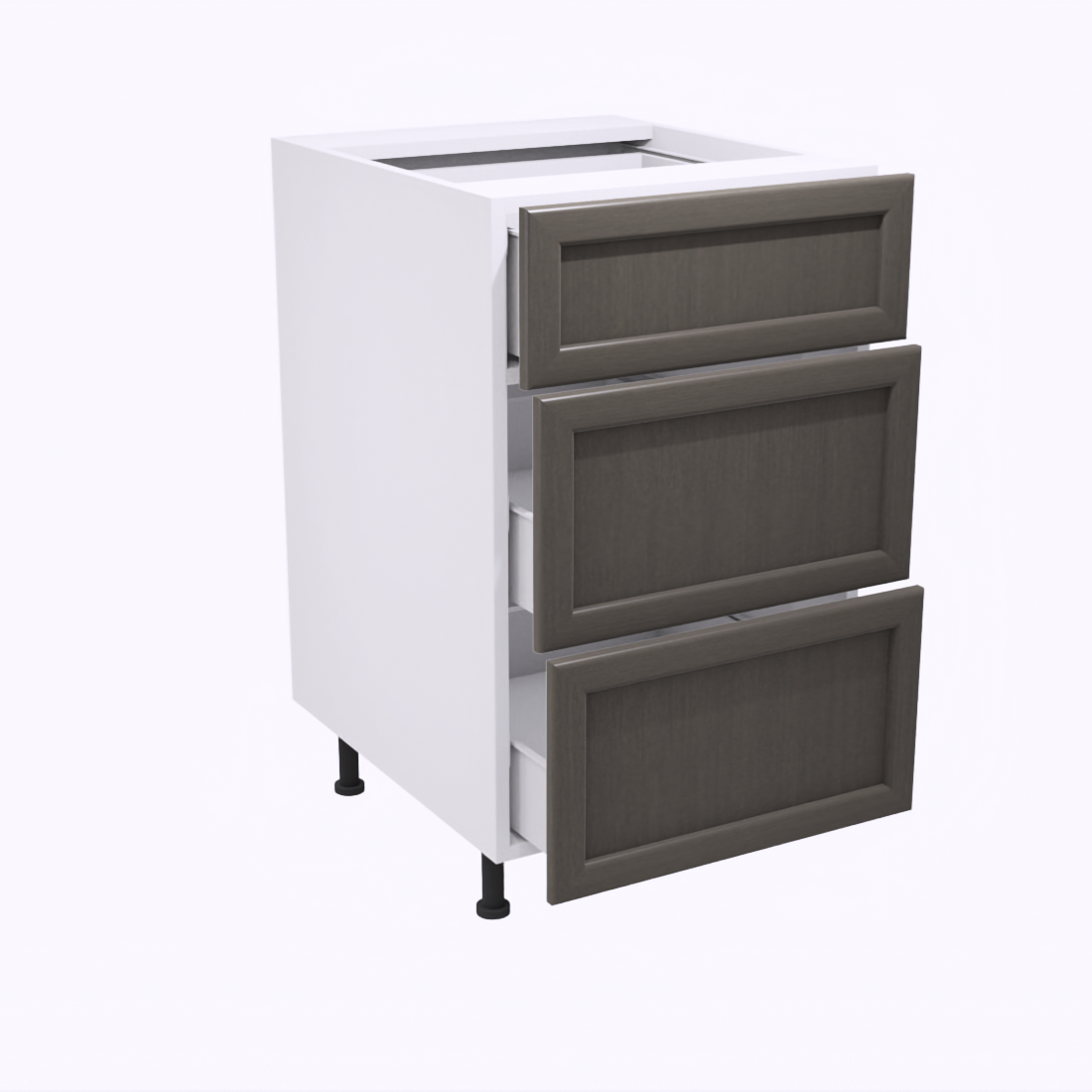 Bathroom vanity with 3 drawers 18''L