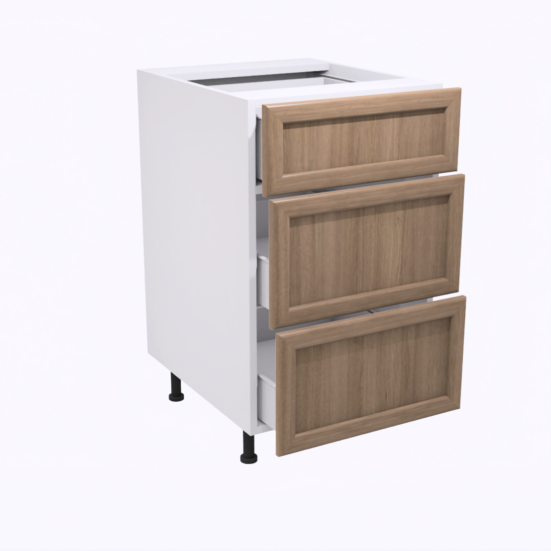 Bathroom vanity with 3 drawers 18''L