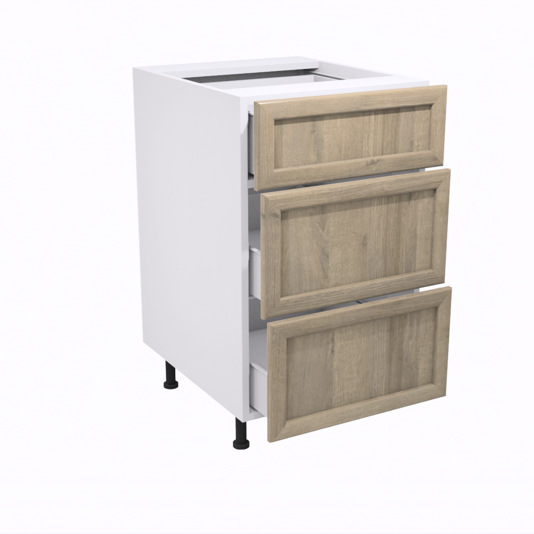 Bathroom vanity with 3 drawers 18''L
