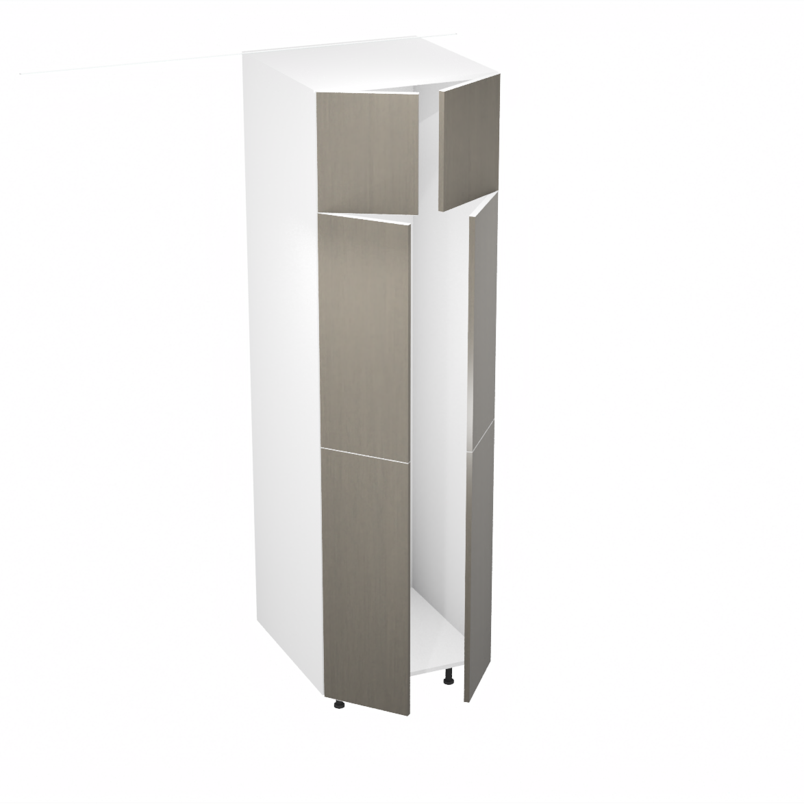 Armoire de rangement (garde-robe) (24''L x 84''H x 23 3/4''P)