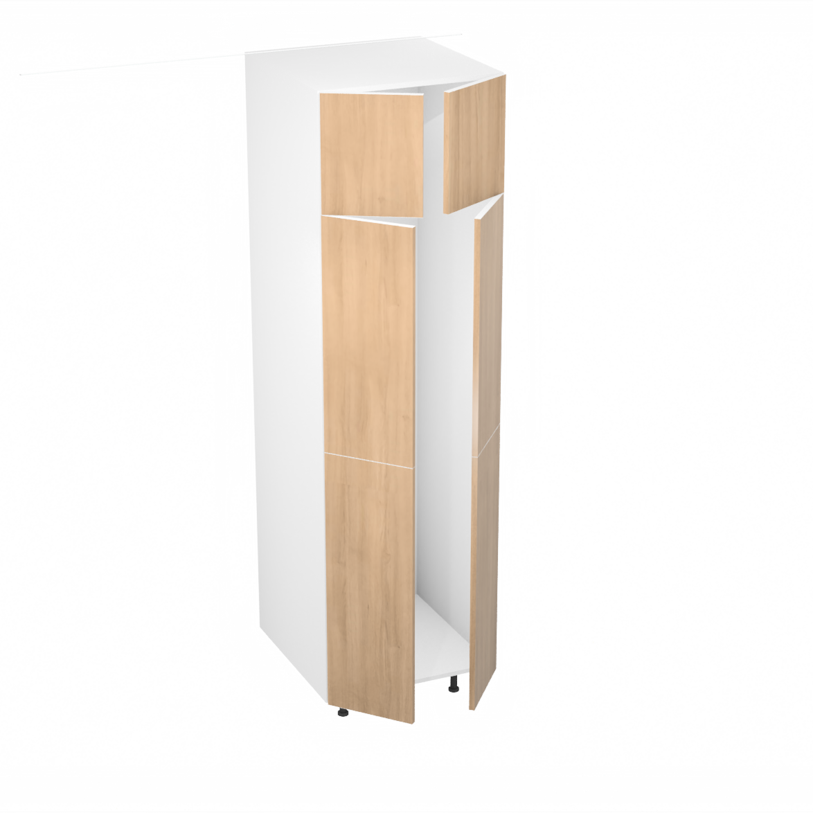 Armoire de rangement (garde-robe) (24''L x 84''H x 23 3/4''P)