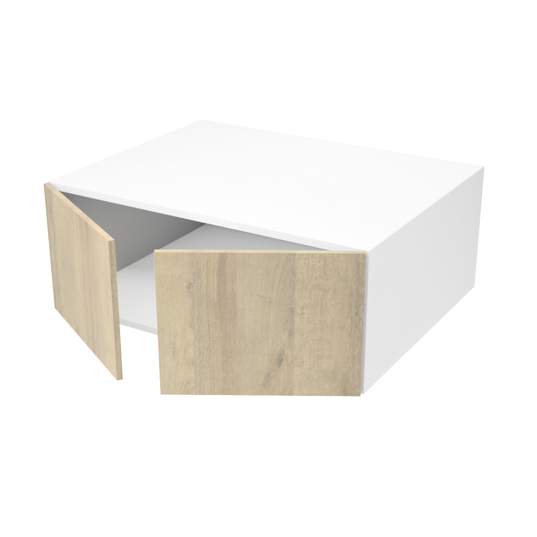 Armoire de cuisine du haut profonde 2 portes (31''L x 12''H x 23 3/4''P)