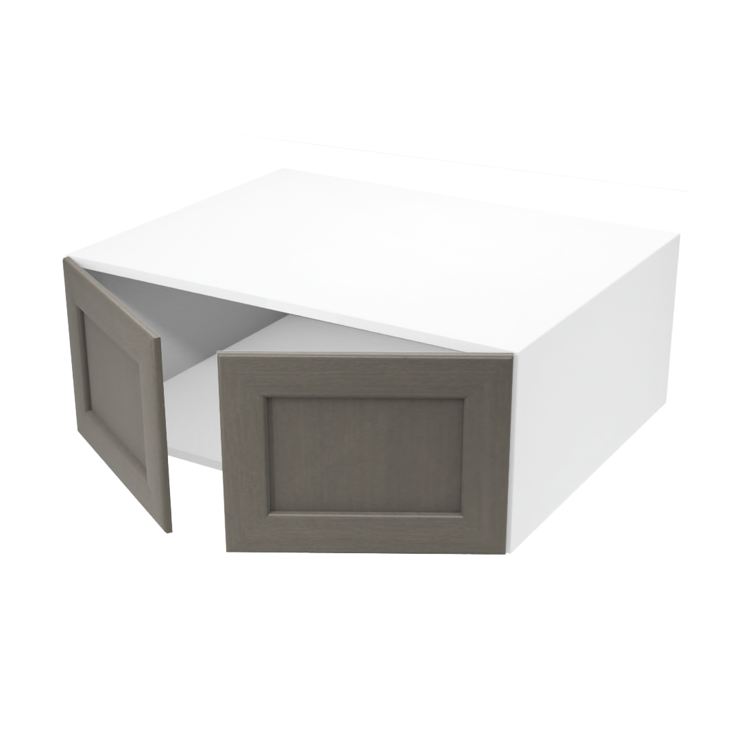 Armoire de cuisine du haut profonde 2 portes (31''L x 12''H x 23 3/4''P)