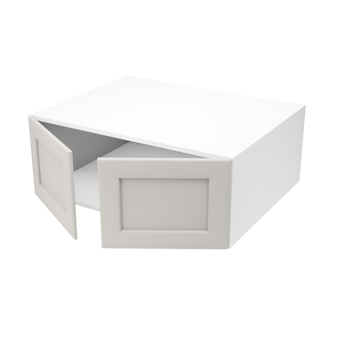 Armoire de cuisine du haut profonde 2 portes (31''L x 12''H x 23 3/4''P)