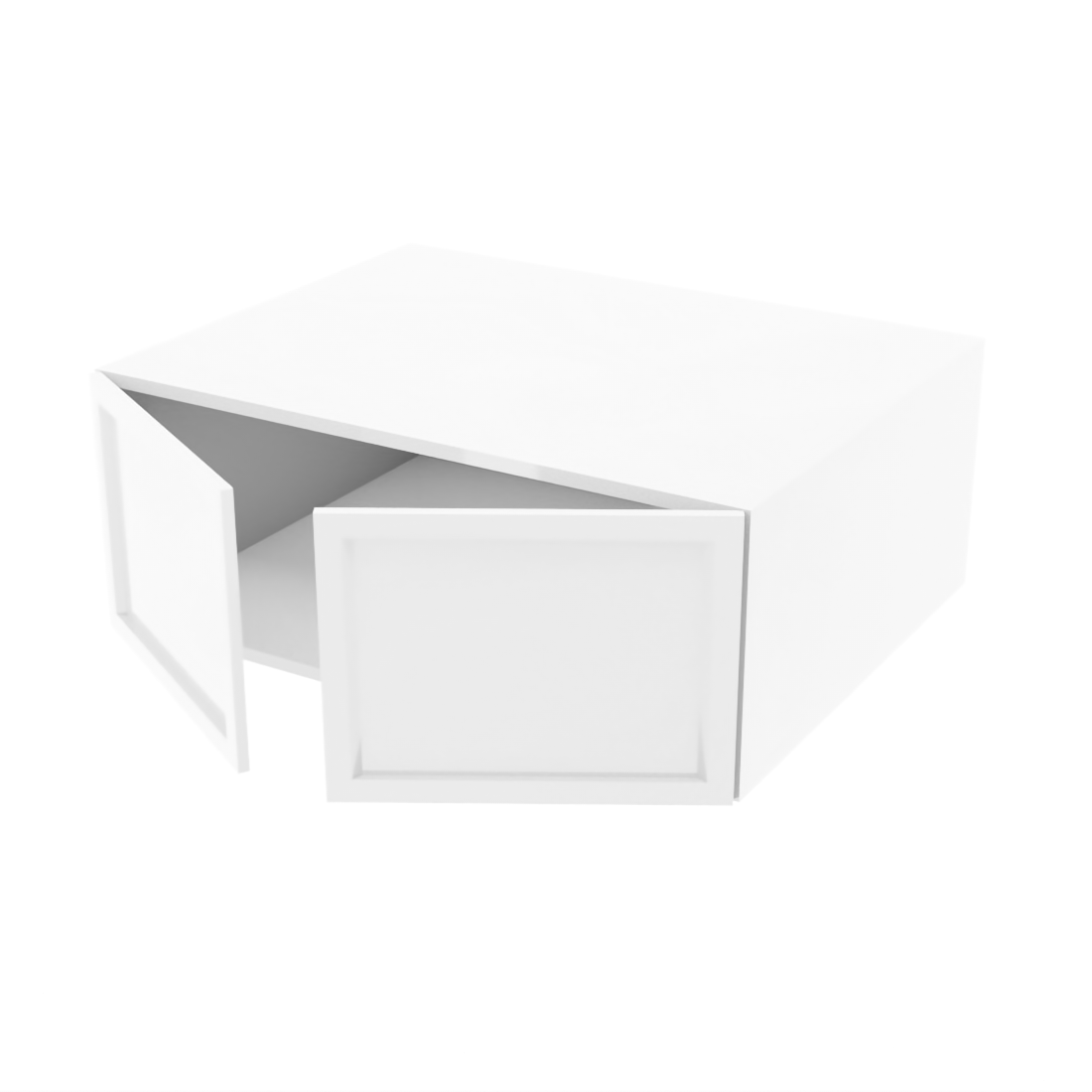 Armoire de cuisine du haut profonde 2 portes (31''L x 12''H x 23 3/4''P)