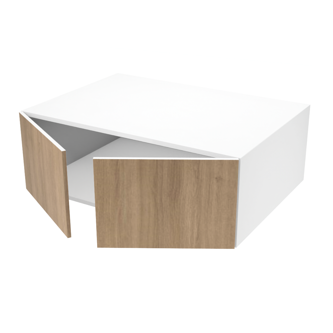 Armoire de cuisine du haut profonde 2 portes (34''L x 12''H x 23 3/4''P)