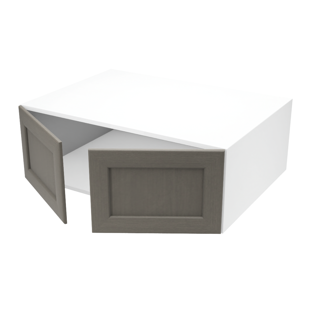 Armoire de cuisine du haut profonde 2 portes (34''L x 12''H x 23 3/4''P)