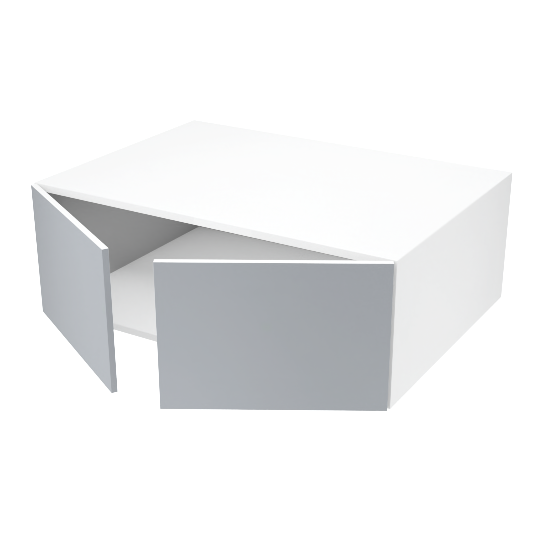 Armoire de cuisine du haut profonde 2 portes (34''L x 12''H x 23 3/4''P)