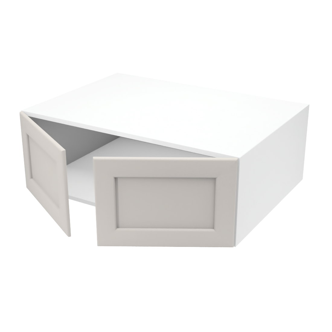 Armoire de cuisine du haut profonde 2 portes (34''L x 12''H x 23 3/4''P)
