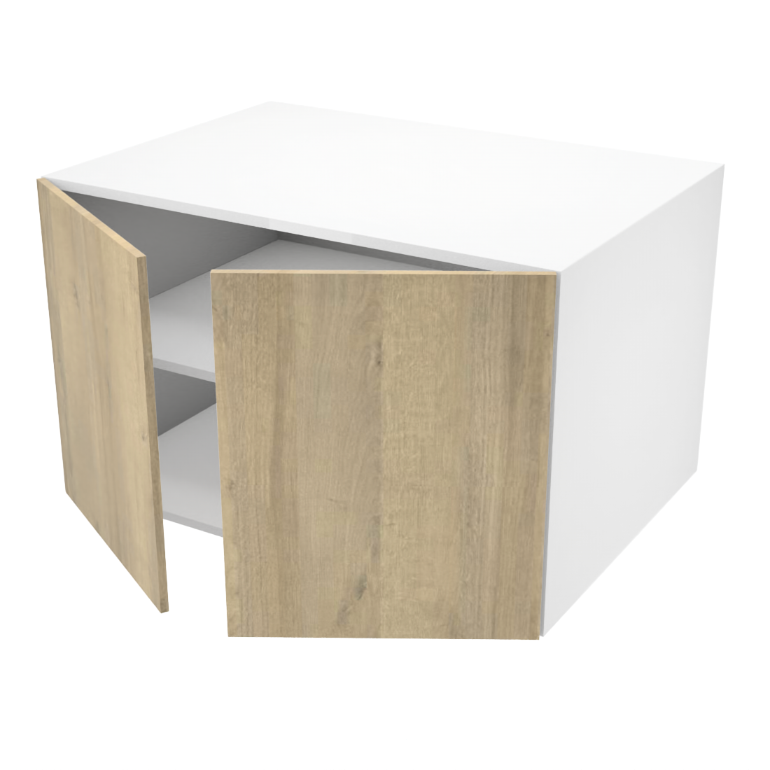 Armoire de cuisine du haut profonde 2 portes (34''L x 21''H x 23 3/4''P)