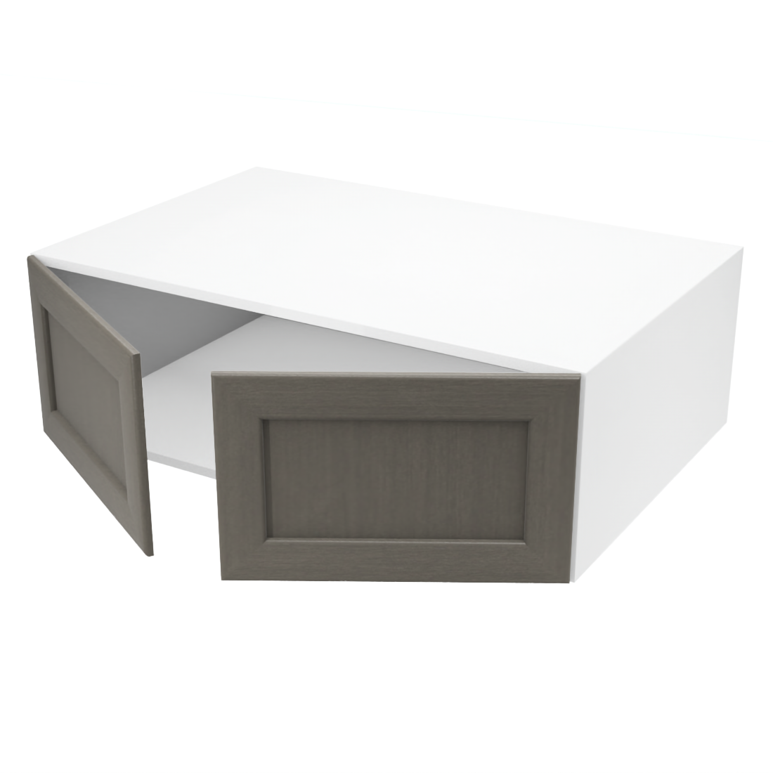 Armoire de cuisine du haut 2 portes (37''L x 12''H x 23 3/4''P)
