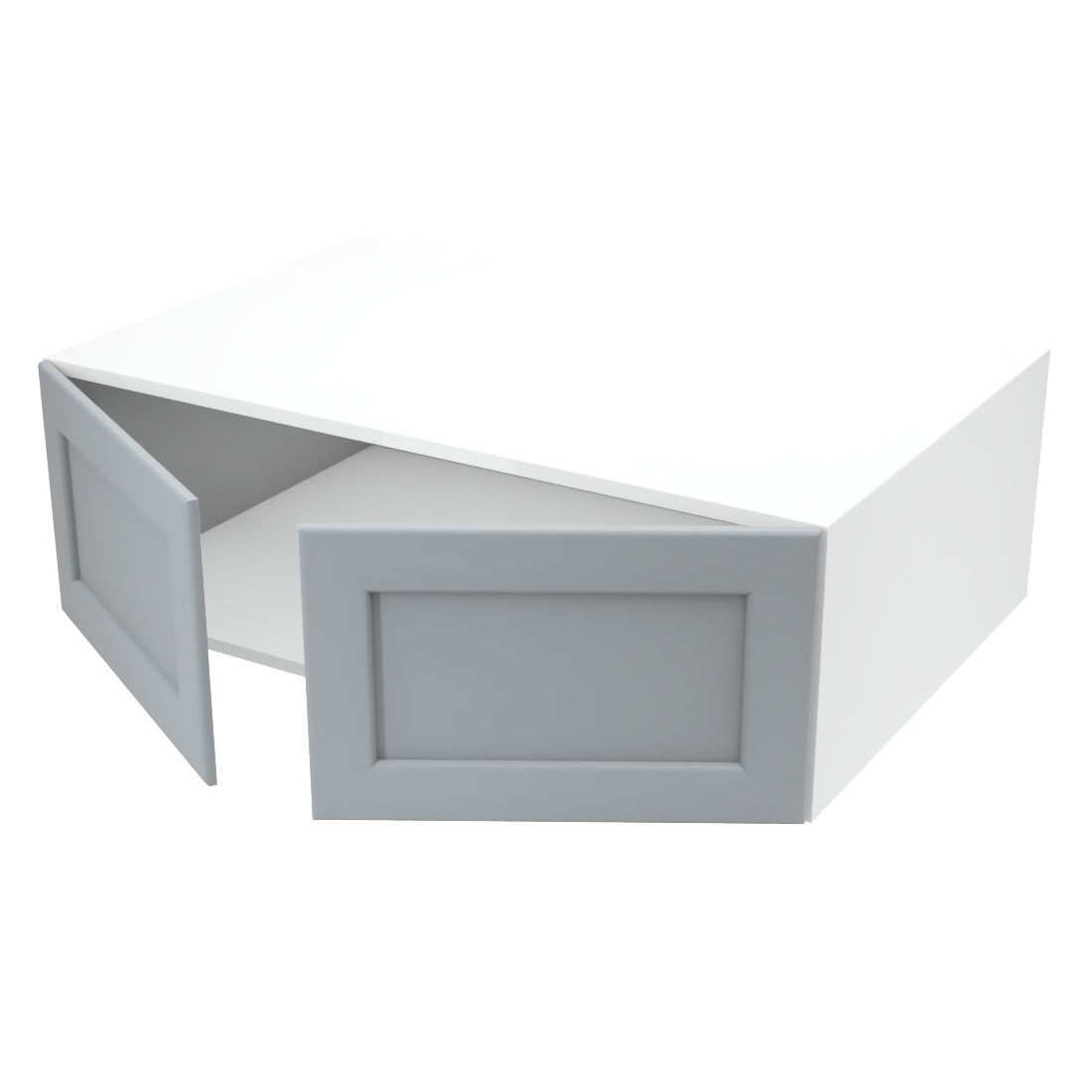 Armoire de cuisine du haut 2 portes (37''L x 12''H x 23 3/4''P)