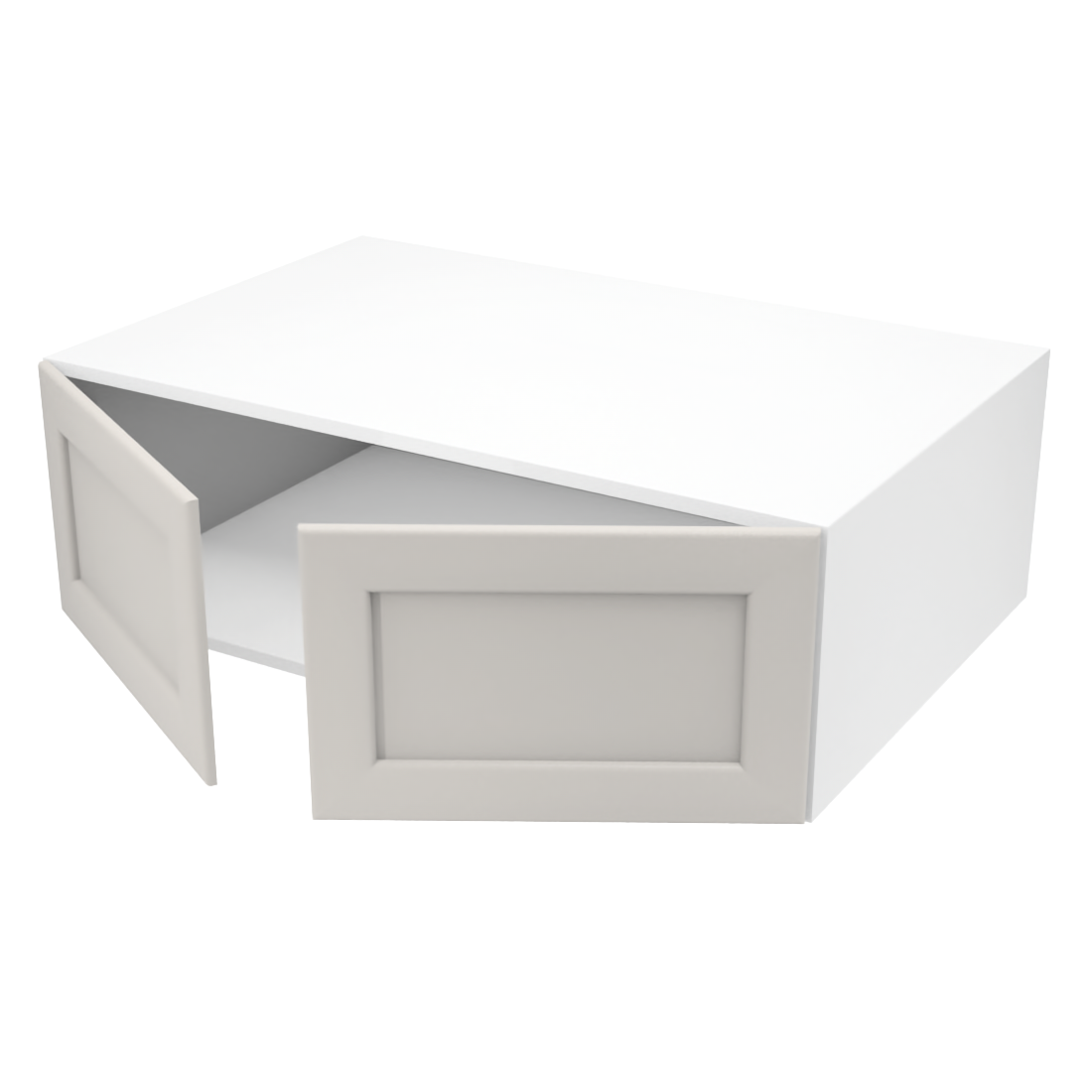 Armoire de cuisine du haut 2 portes (37''L x 12''H x 23 3/4''P)