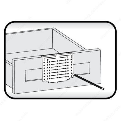 Drilling template for handles and knobs