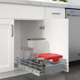 Chrome Wire Adjustable Sliding Storage Basket