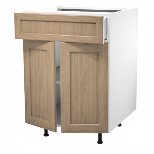 Kitchen base cabinet 2 doors / 1 drawer 24''