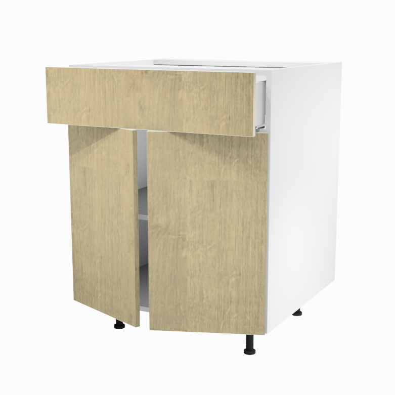 Kitchen base cabinet 2 doors / 1 drawer 27''