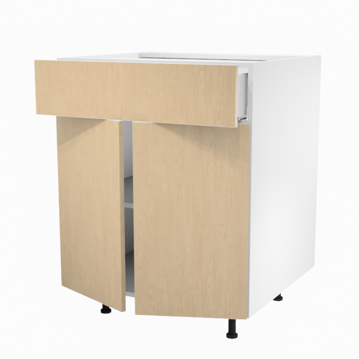 Kitchen base cabinet 2 doors / 1 drawer 27''