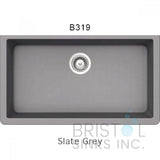 Bristol Single Undermount Granite Sink 33" x 18.46" x 9-¼