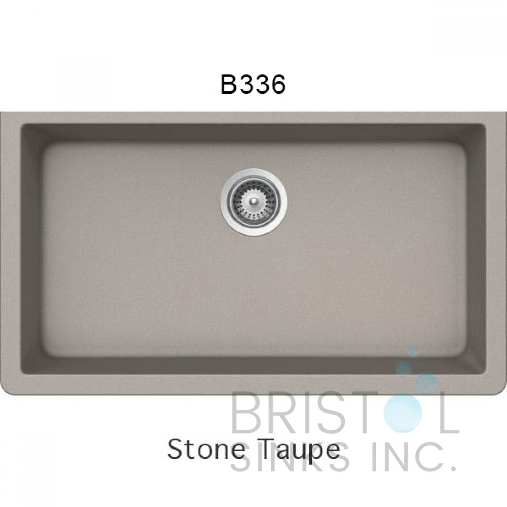 Évier en granite simple encastré Bristol B317-B319-B329-B336-B342