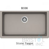 Bristol Single Undermount Granite Sink 33" x 18.46" x 9-¼