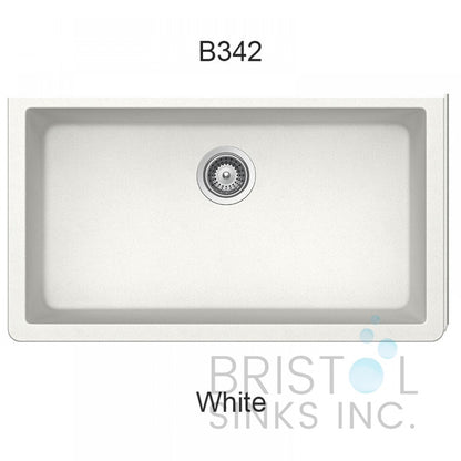Évier en granite simple encastré Bristol B317-B319-B329-B336-B342