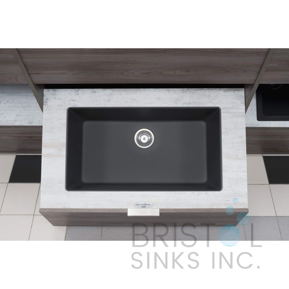 Évier en granite simple encastré Bristol B317-B319-B329-B336-B342