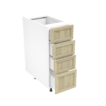 Armoire de cuisine du bas 4 tiroirs (12''L)