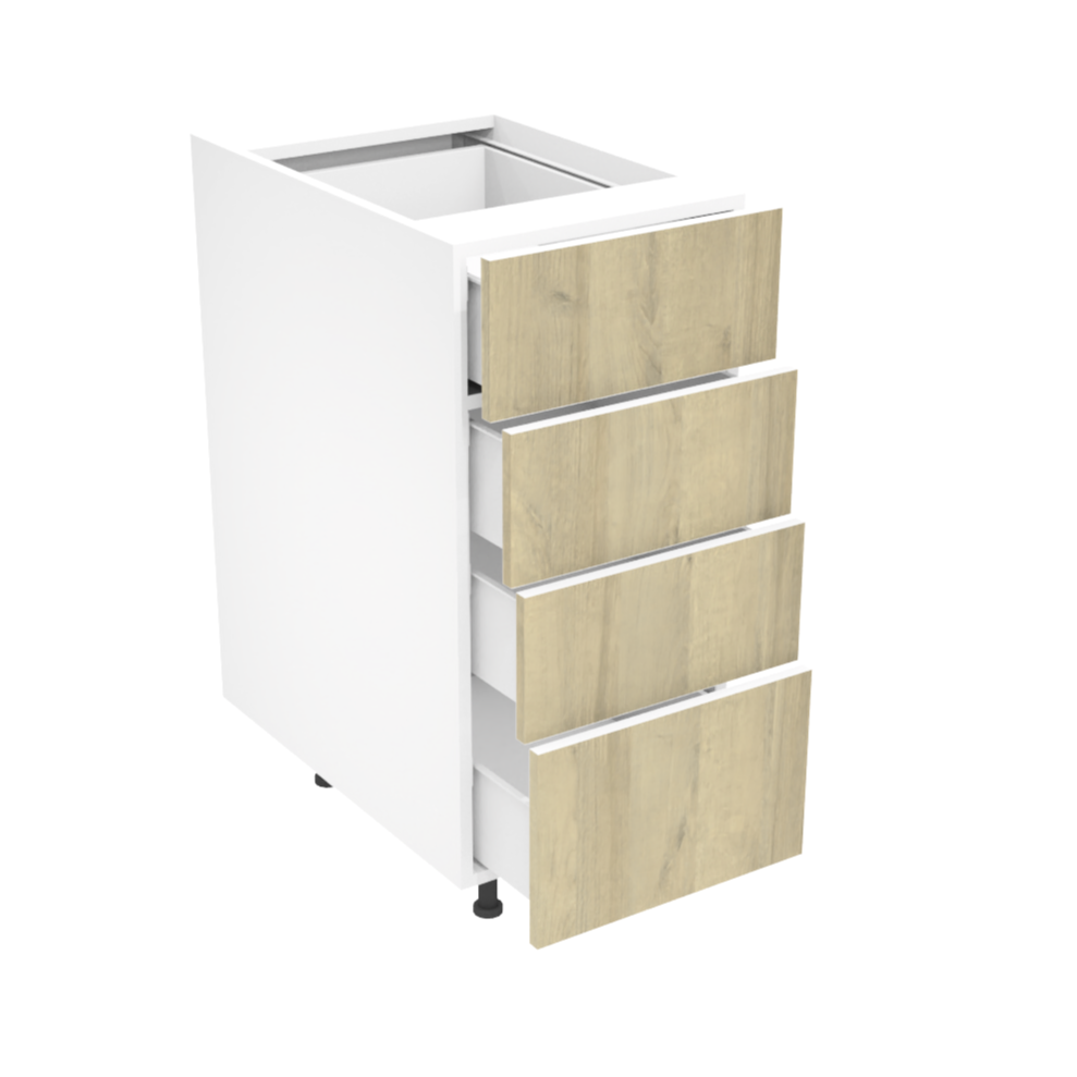 Armoire de cuisine du bas 4 tiroirs (15''L)
