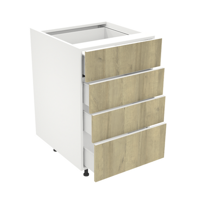 Armoire de cuisine du bas 4 tiroirs (21''L)