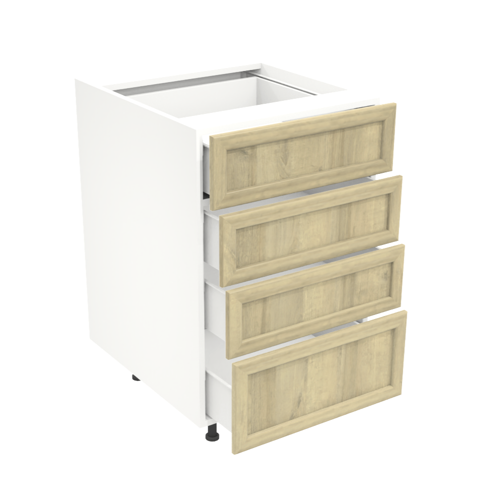 Armoire de cuisine du bas 4 tiroirs (21''L)