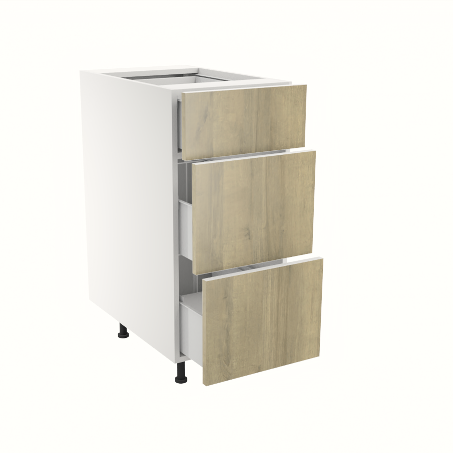 Armoire de cuisine du bas 3 tiroirs (15''L)