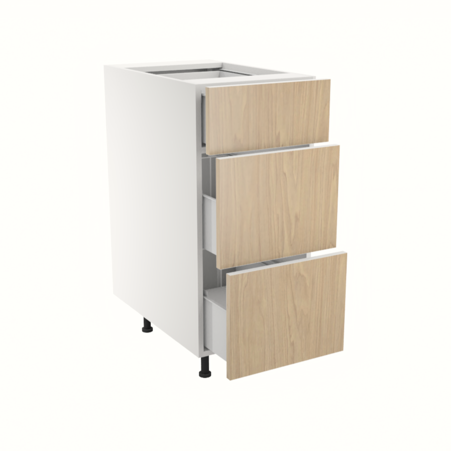 Armoire de cuisine du bas 3 tiroirs (15''L)