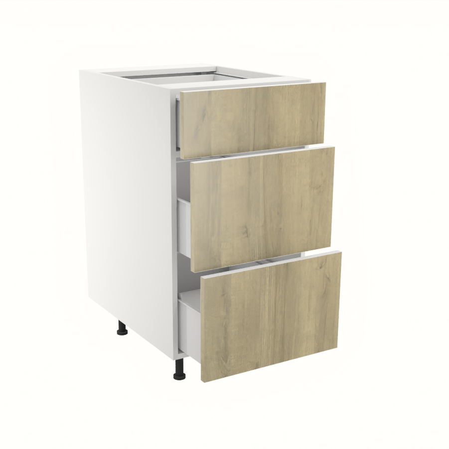 Armoire de cuisine du bas 3 tiroirs (18''L)