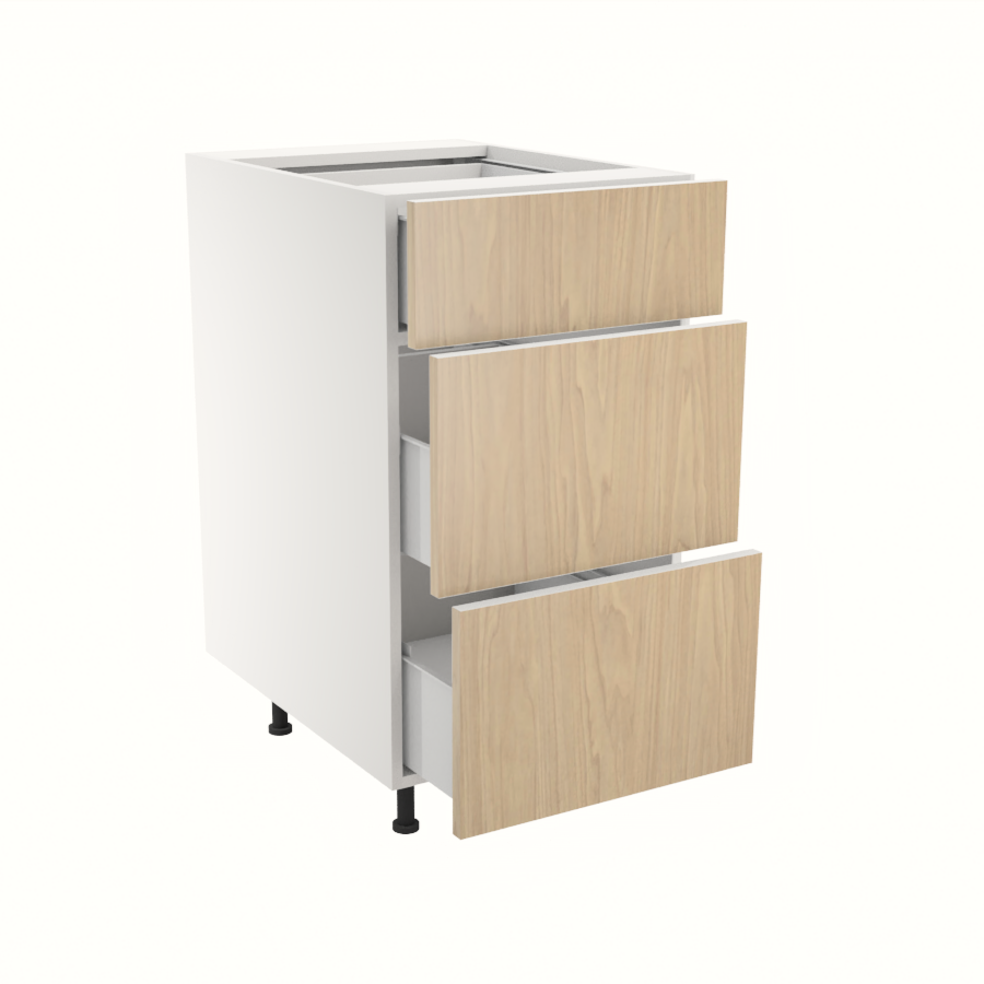 Armoire de cuisine du bas 3 tiroirs (18''L)