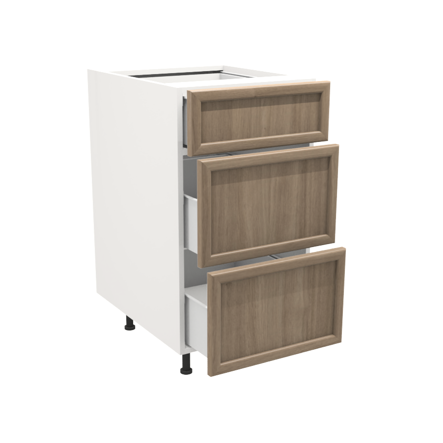 Armoire de cuisine du bas 3 tiroirs (18''L)