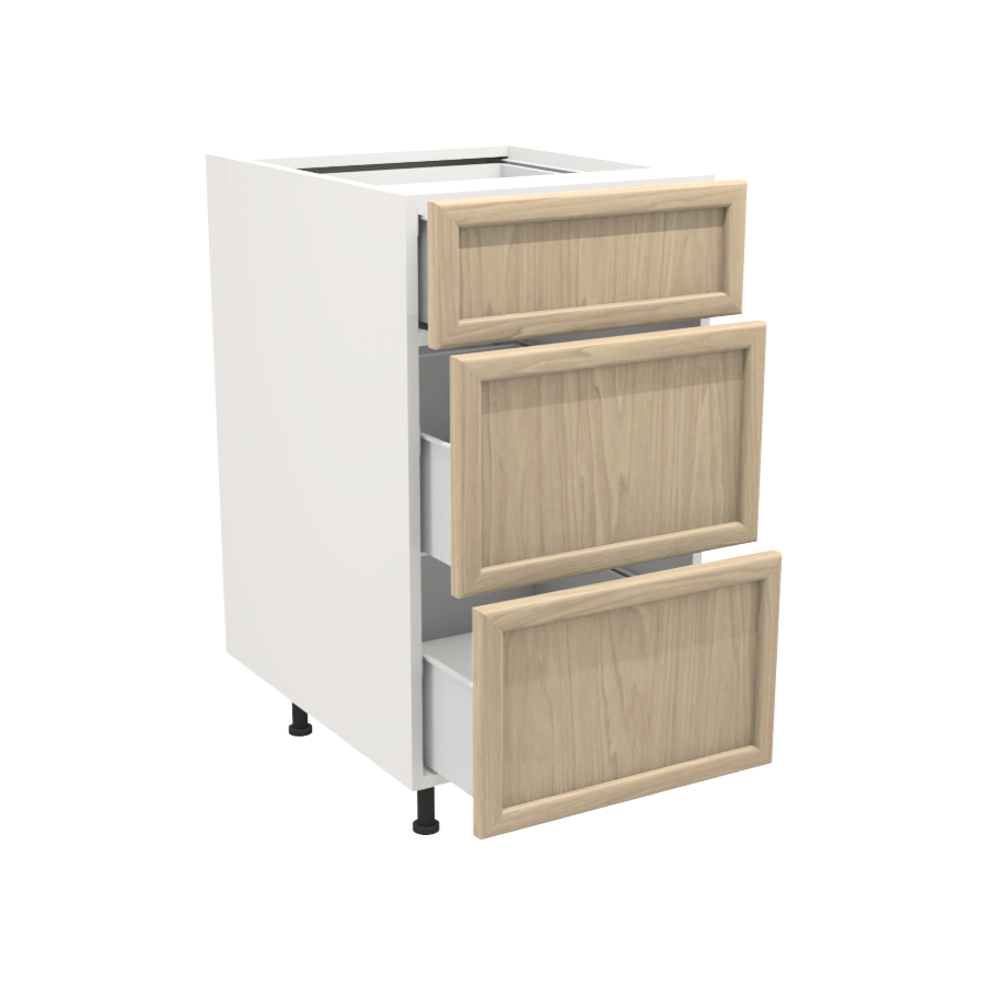 Armoire de cuisine du bas 3 tiroirs (18''L)