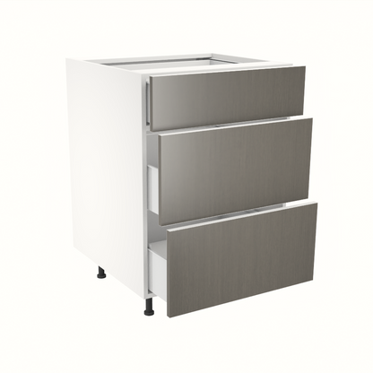 Armoire de cuisine du bas 3 tiroirs (24''L)