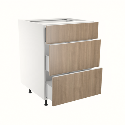 Armoire de cuisine du bas 3 tiroirs (24''L)