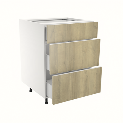 Armoire de cuisine du bas 3 tiroirs (24''L)