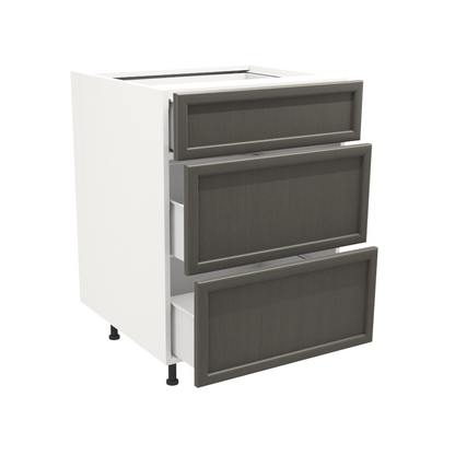 Armoire de cuisine du bas 3 tiroirs (24''L)
