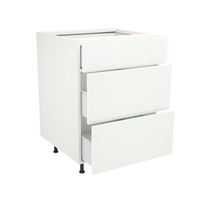 Armoire de cuisine du bas 3 tiroirs (24''L)