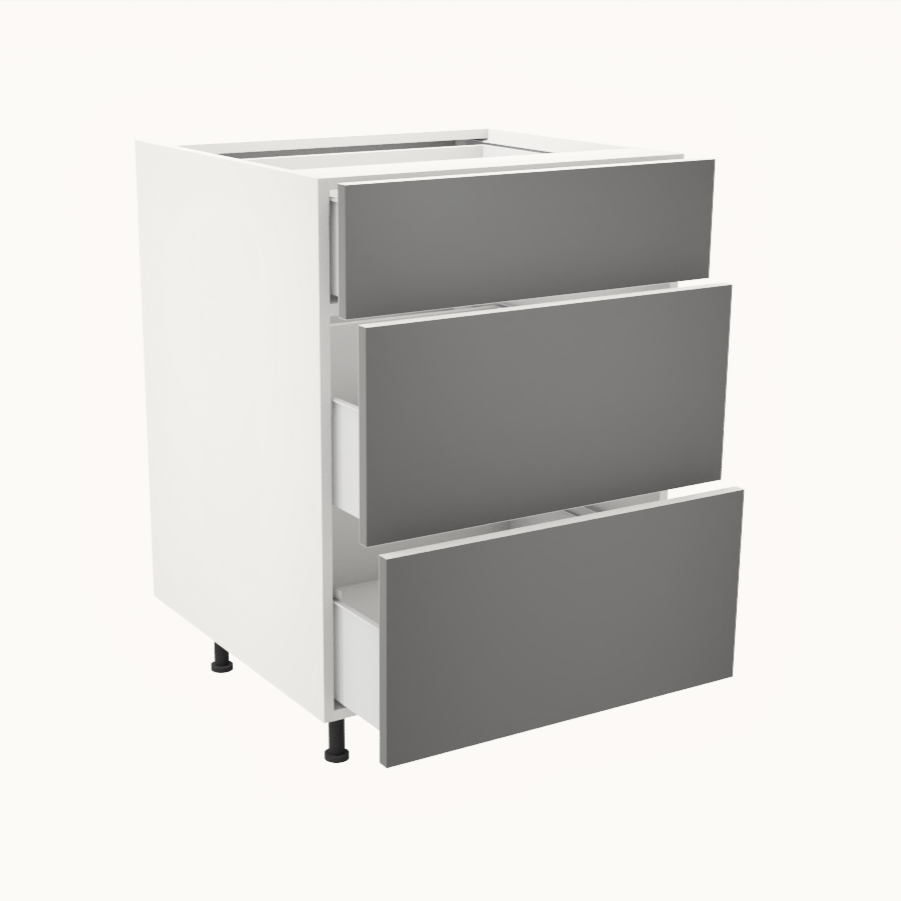 Armoire de cuisine du bas 3 tiroirs (24''L)