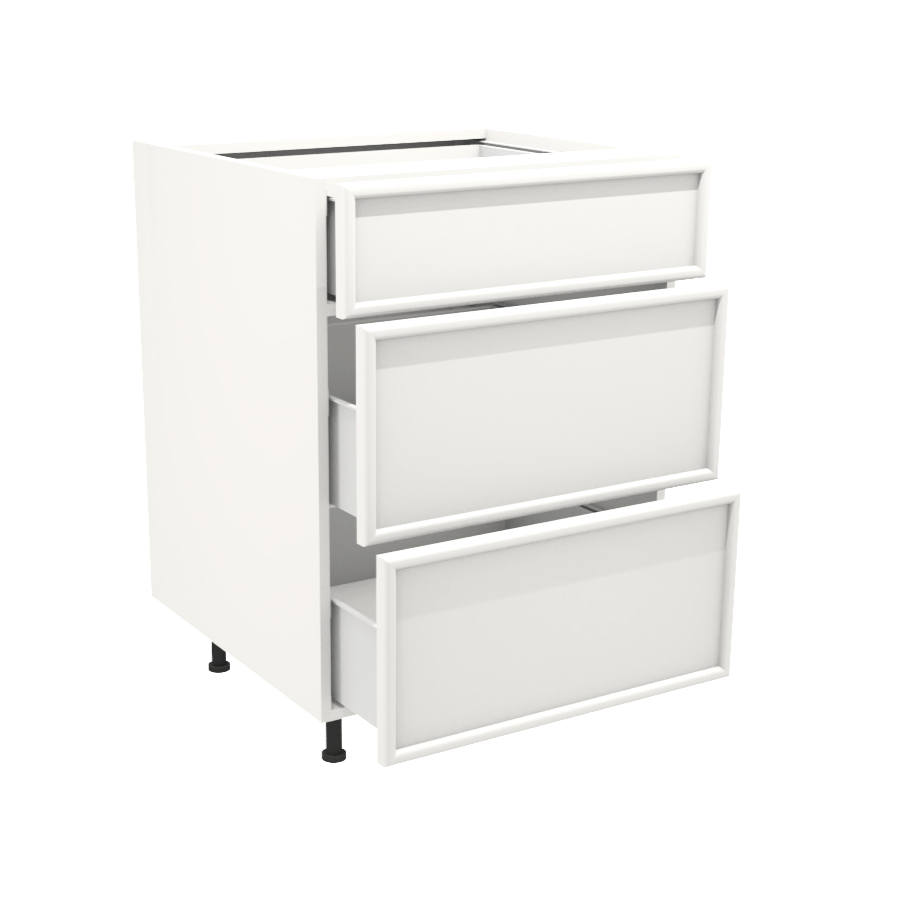 Armoire de cuisine du bas 3 tiroirs (24''L)