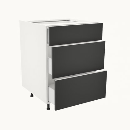 Armoire de cuisine du bas 3 tiroirs (24''L)