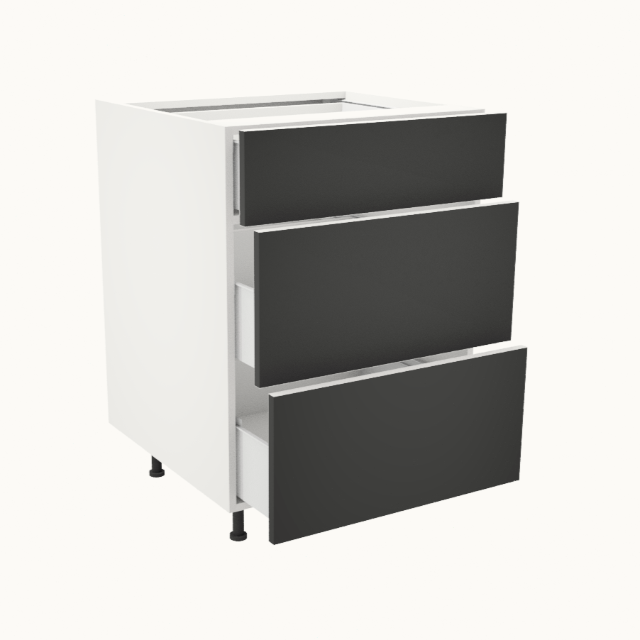Armoire de cuisine du bas 3 tiroirs (24''L)